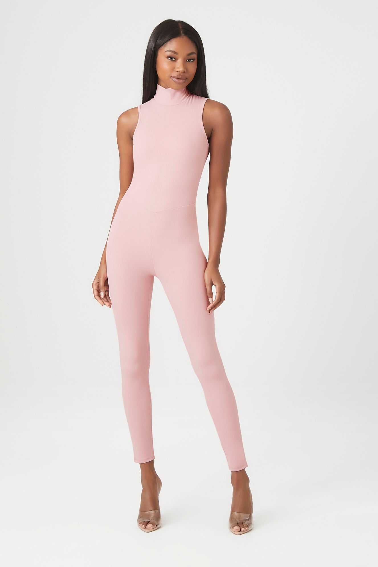 Contour Mock Neck Jumpsuit