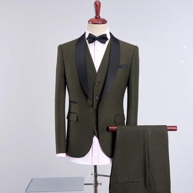 Cowell Tuxedo Wedding Suit, Shawl Collar