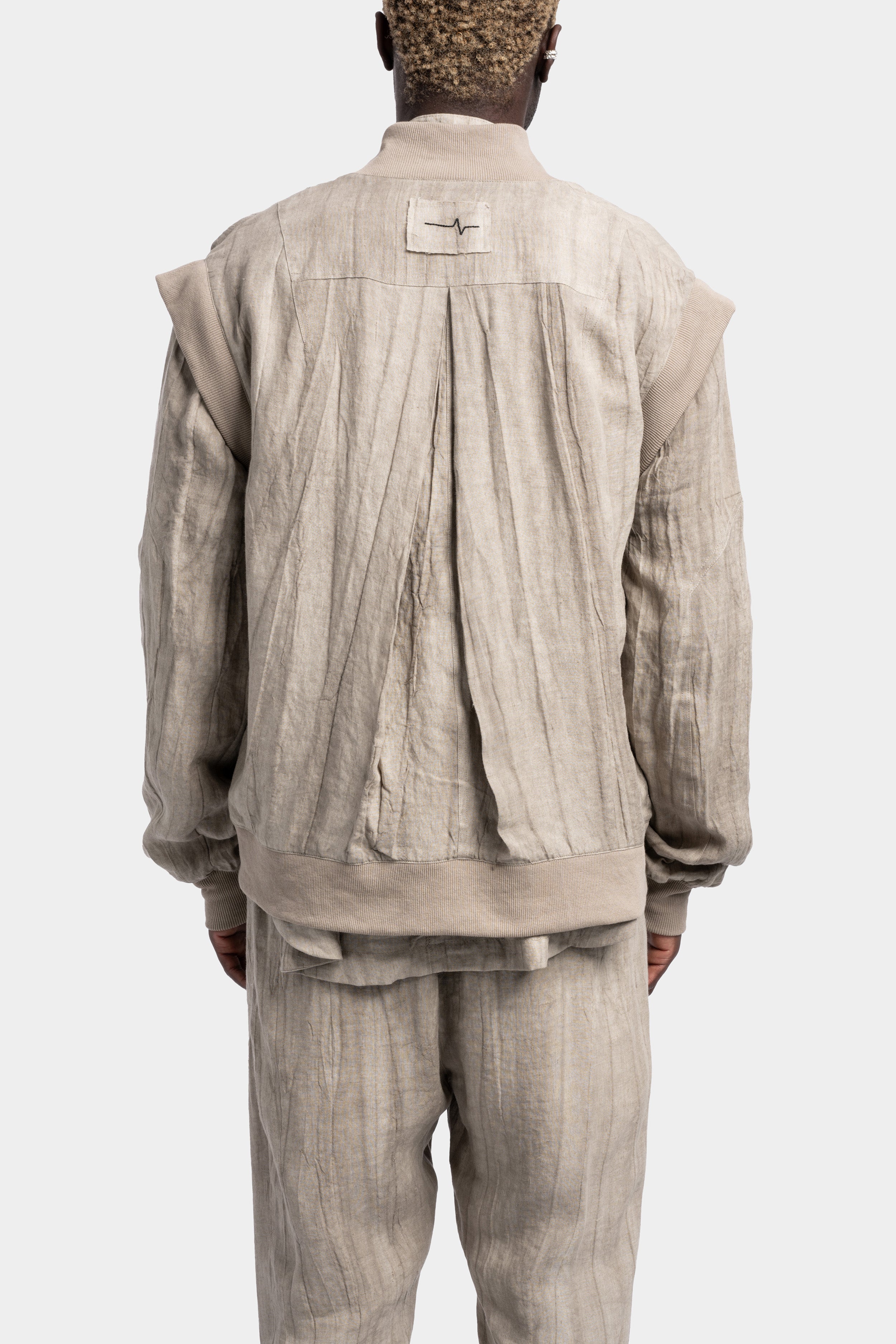 Decem linen bomber jacket