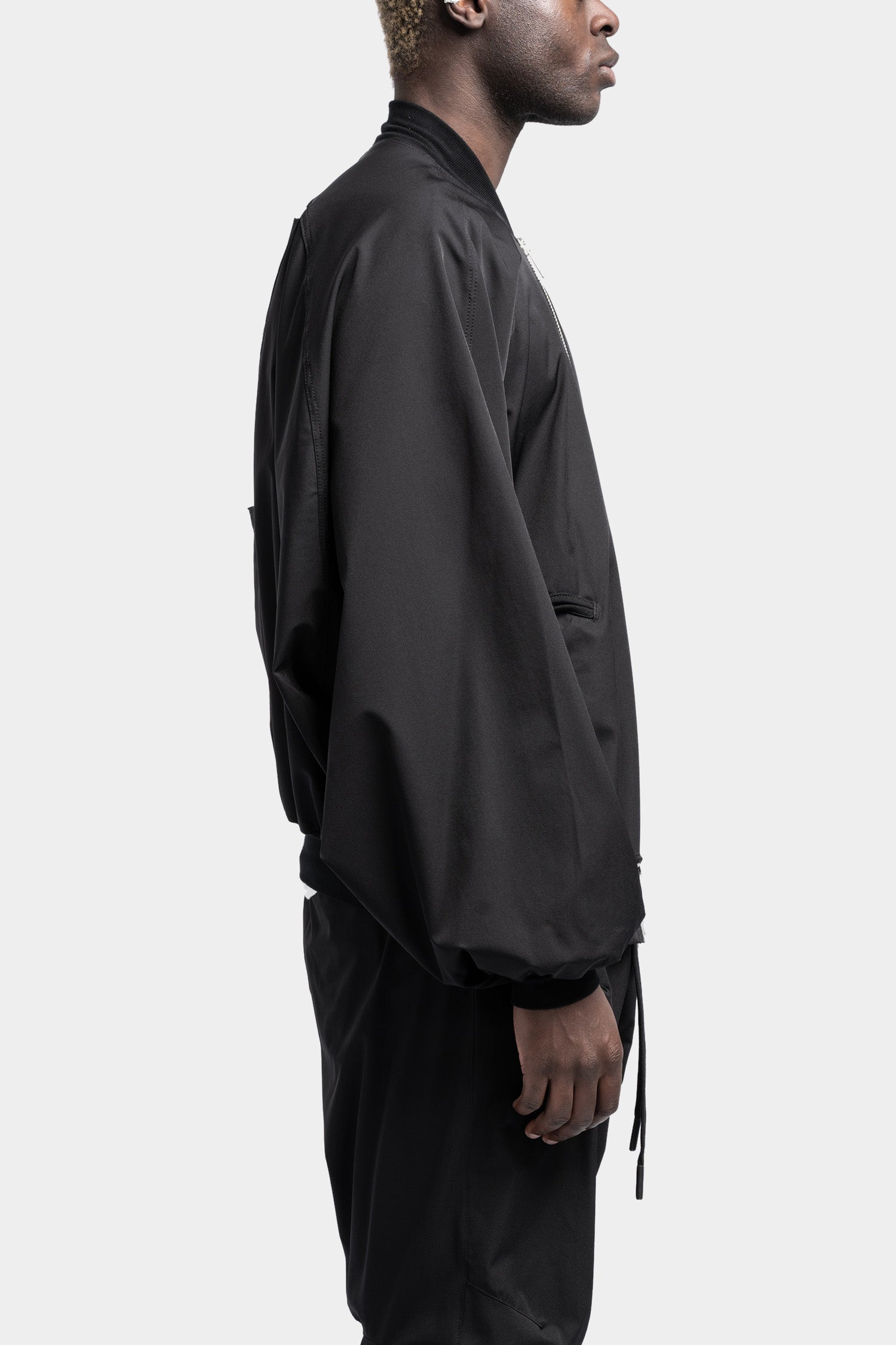 Draped tech bomber