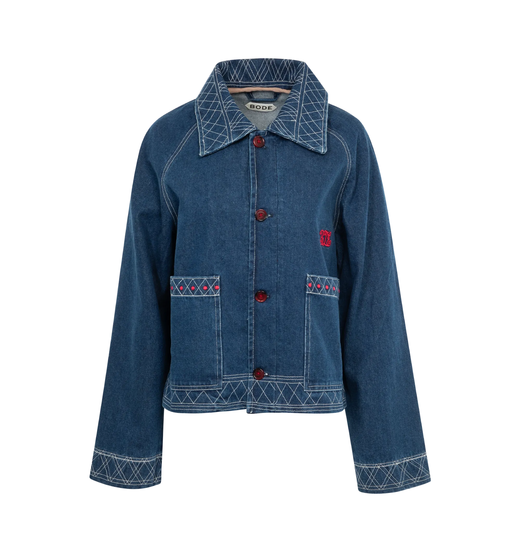 EMBROIDERED DENIM JACKET (WOMENS)