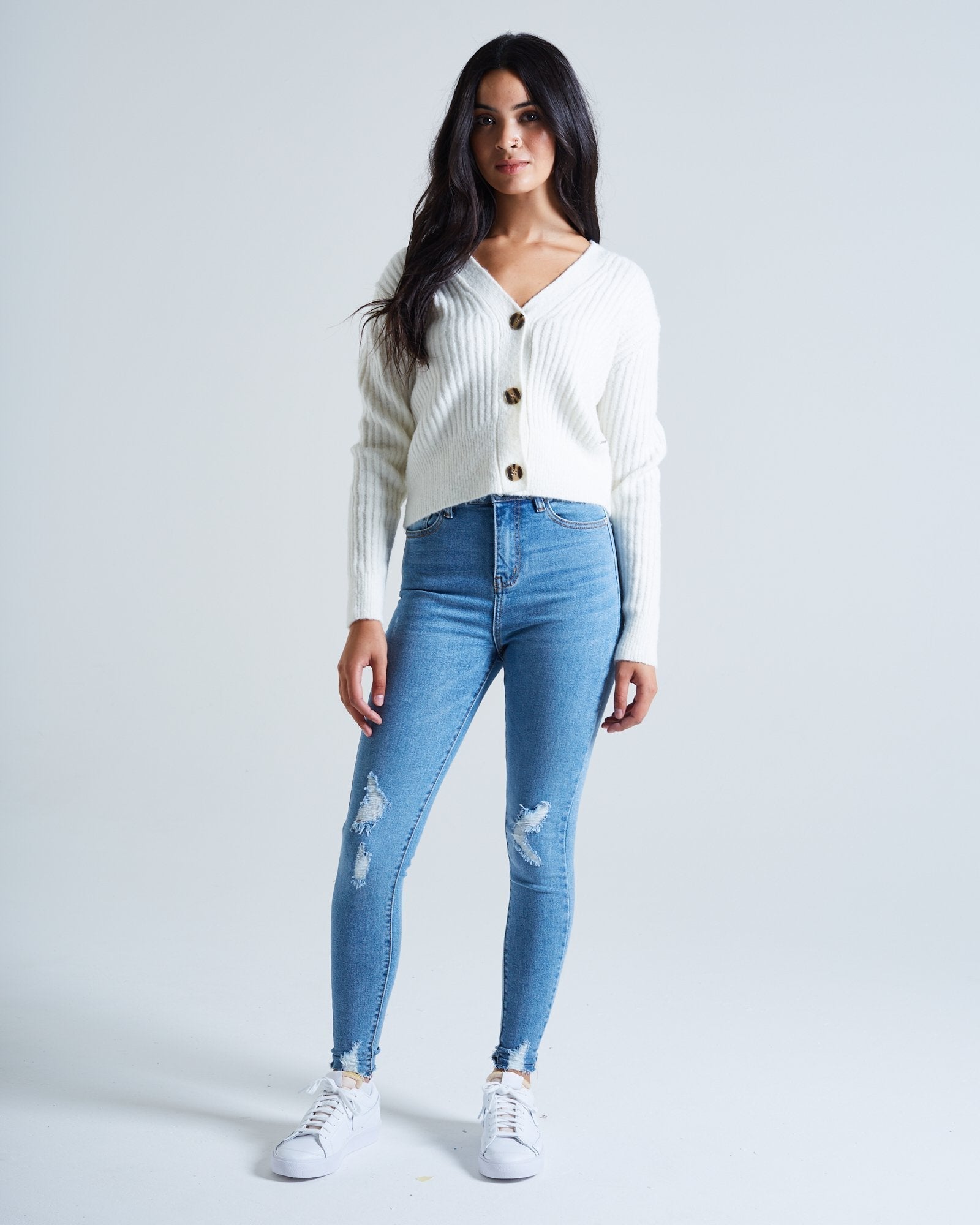 Evita Hr Skinny Washed Blue