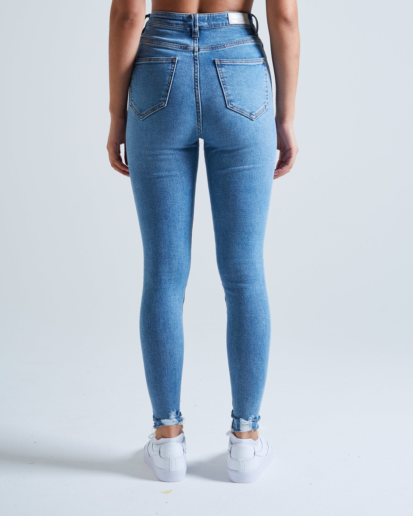 Evita Hr Skinny Washed Blue