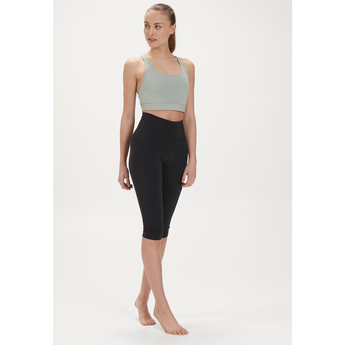 Franz 3/4 Waist Leggings - Black