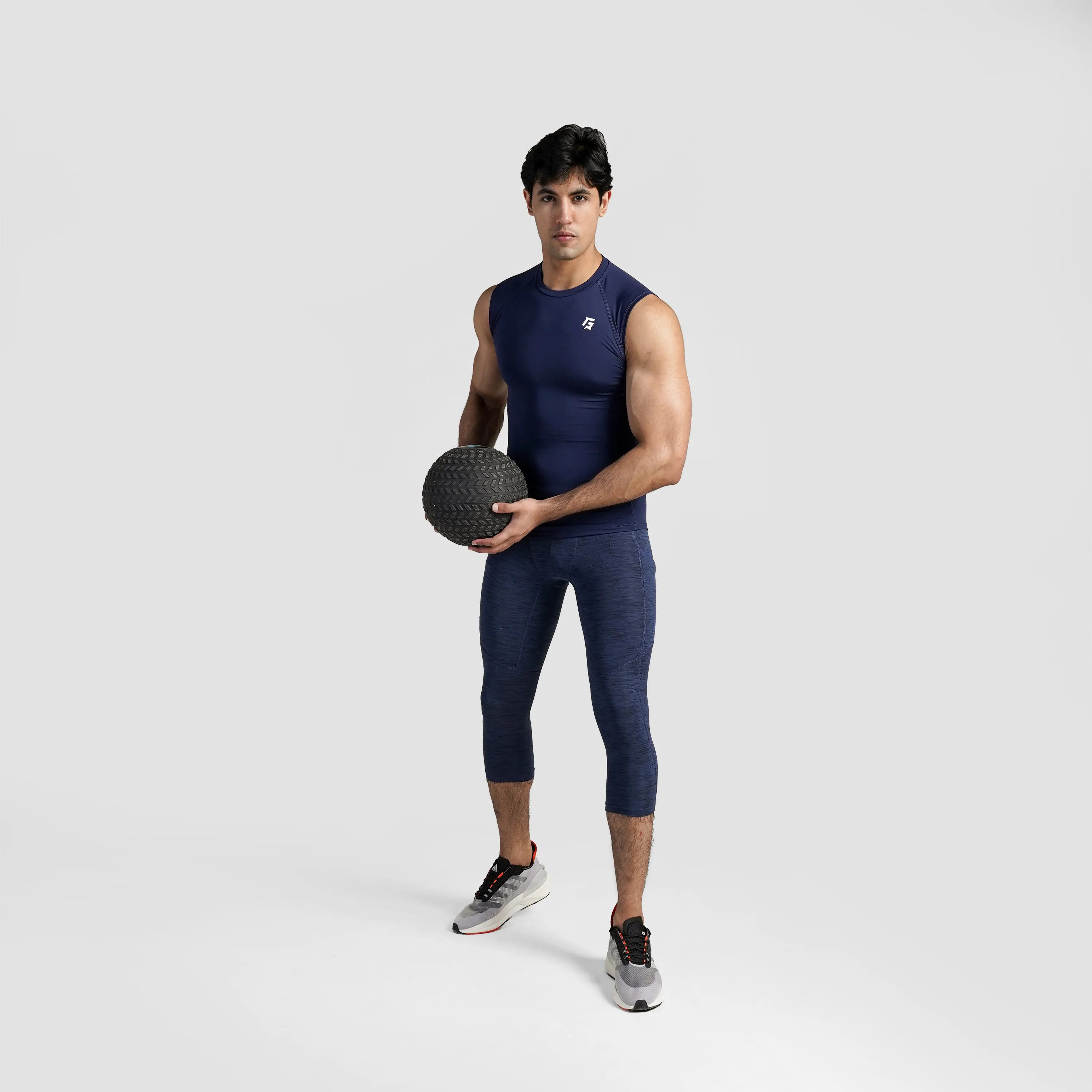 GA Compression 3/4 Pants (Navy)