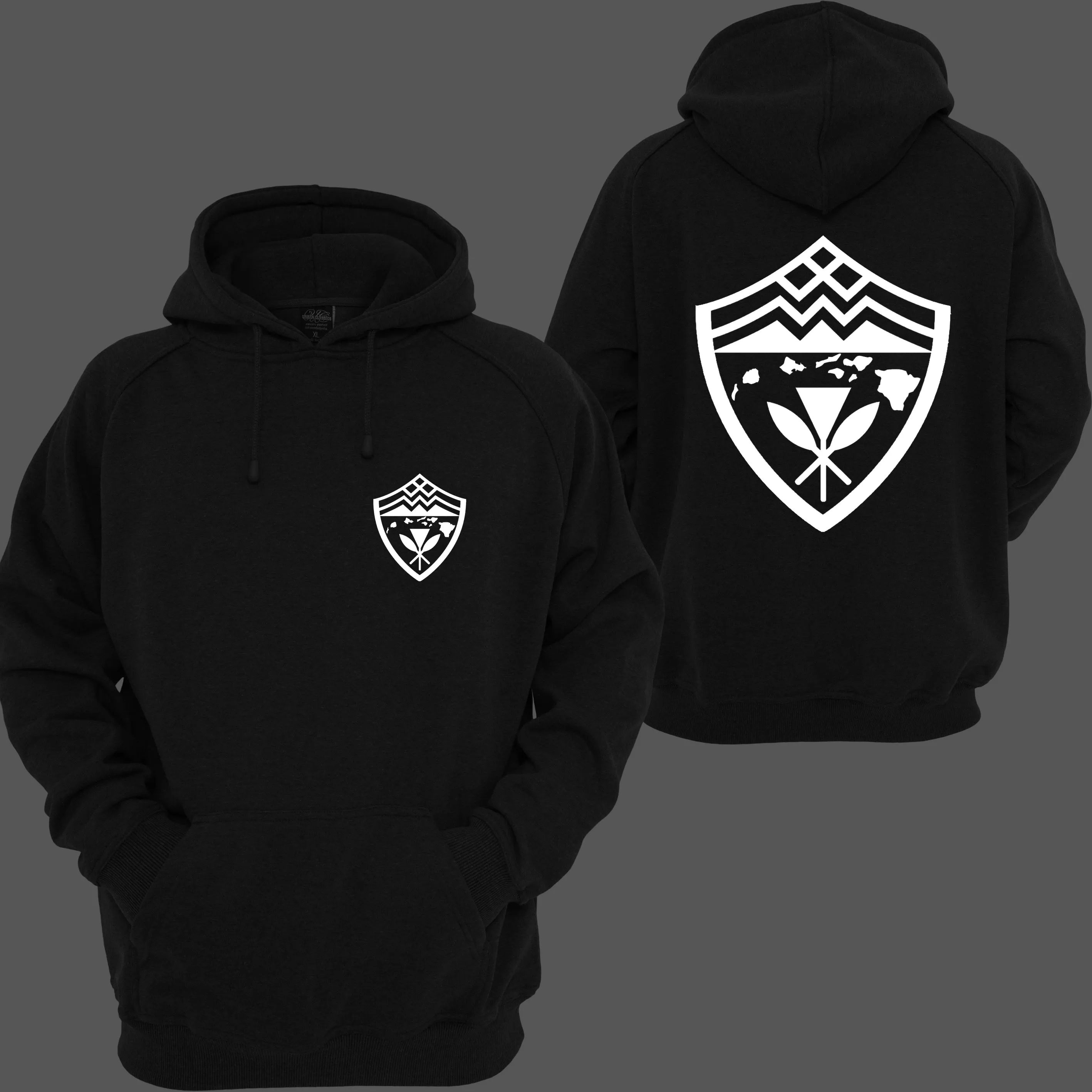 Hawaii Shield Kanaka Hoodies FREE MASK SUNDAY