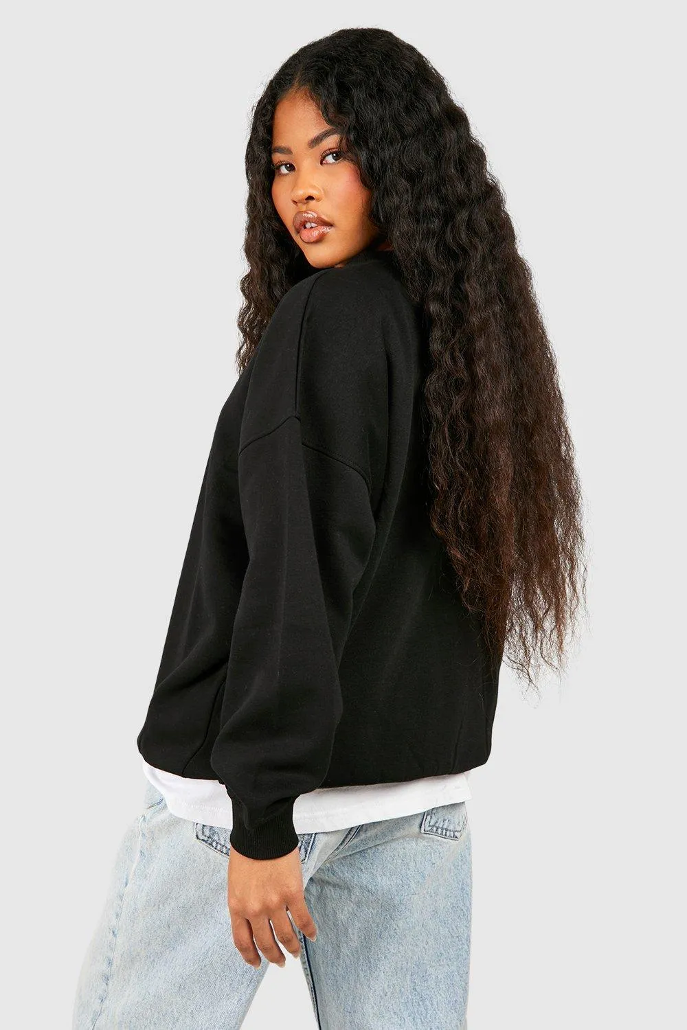 Hoodies & Sweatshirts | Petite Basic Sweatshirt | boohoo