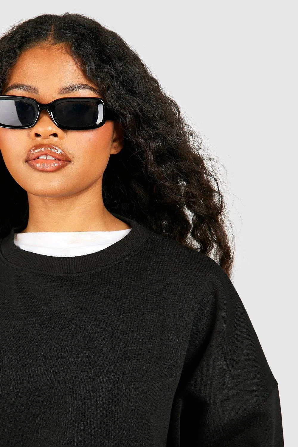 Hoodies & Sweatshirts | Petite Basic Sweatshirt | boohoo