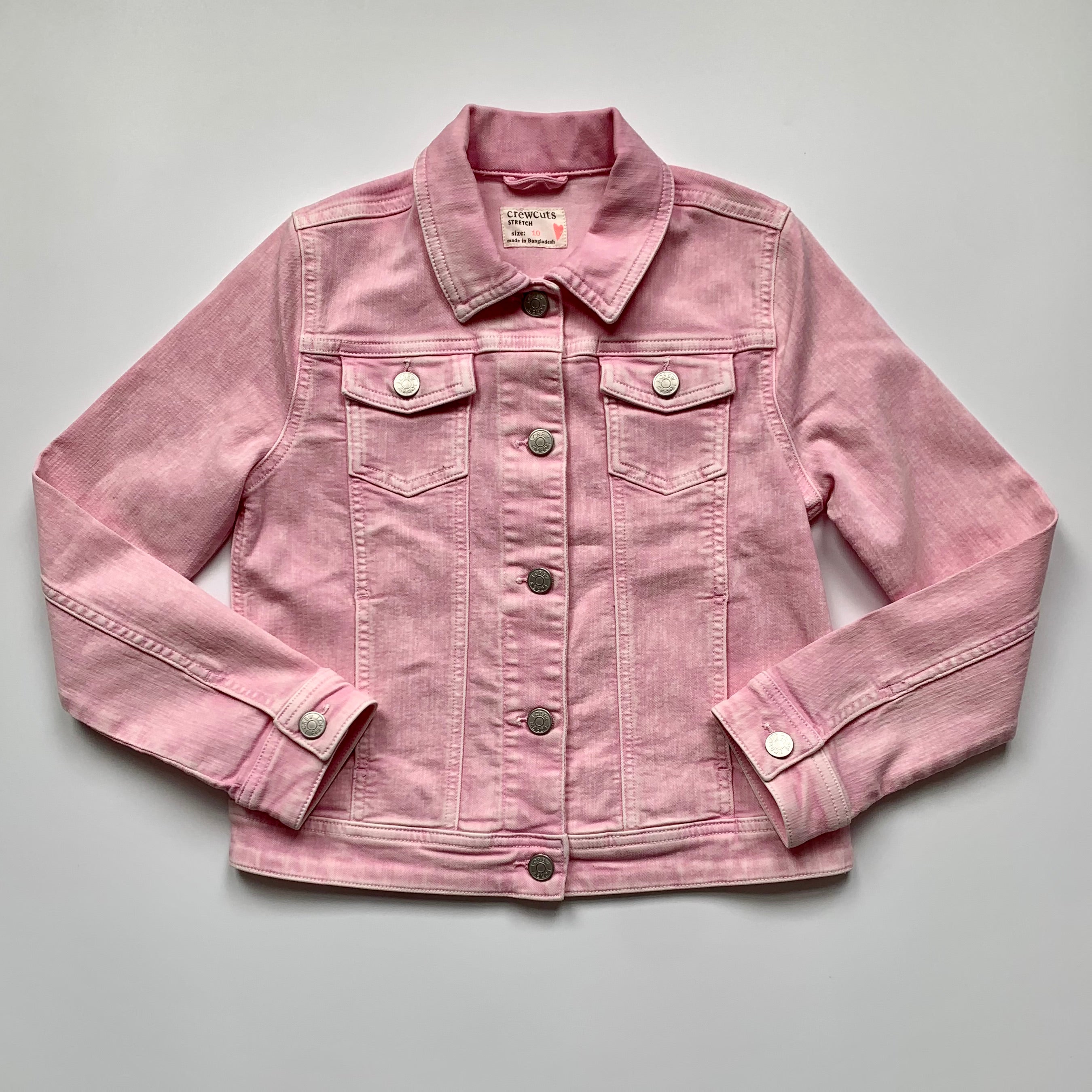 J Crew Stonewash Pink Denim Jacket: 10 Years