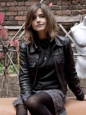 Jenna Coleman Black Jacket - New American Jackets