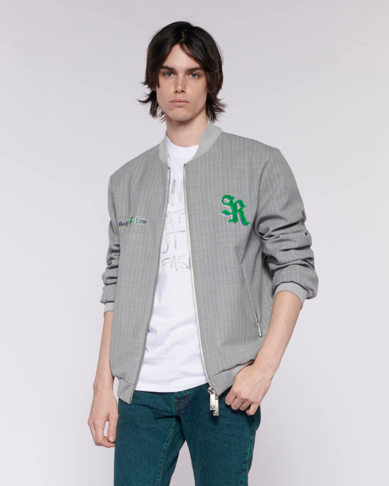 John  Richmond Rmp23018 Jacket Dollis Grey And White