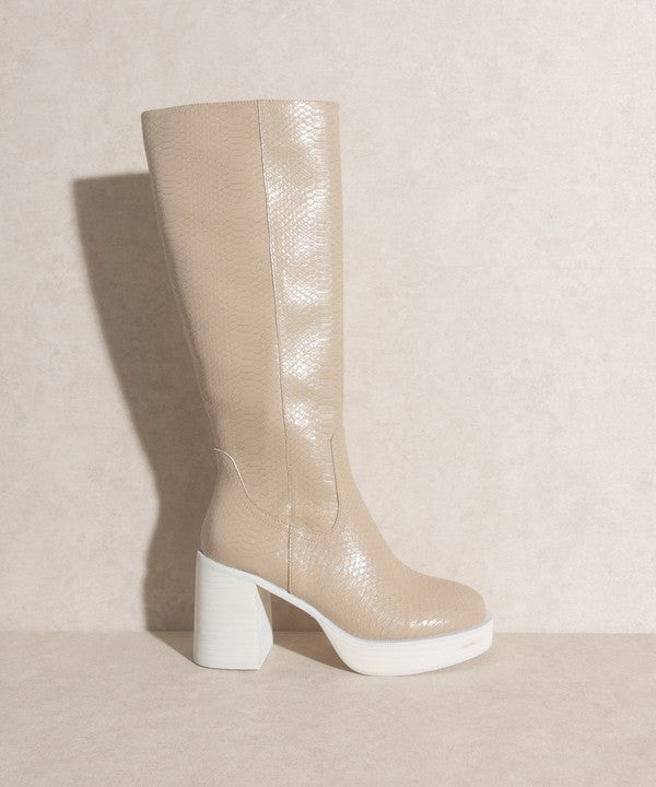 Juniper - Platform Knee-High Boots