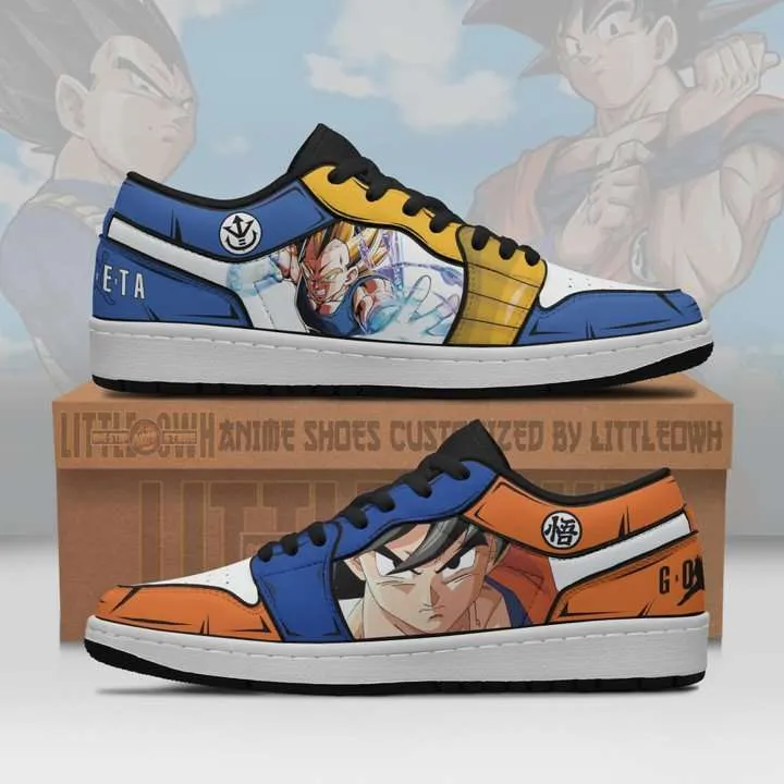 Kakalot x Vegeta JD Low Top Sneakers Custom Dragon Ball Anime Shoes