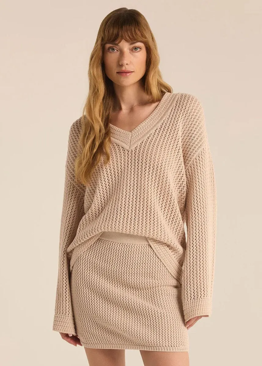 Kiami Crochet Sweater - Natural