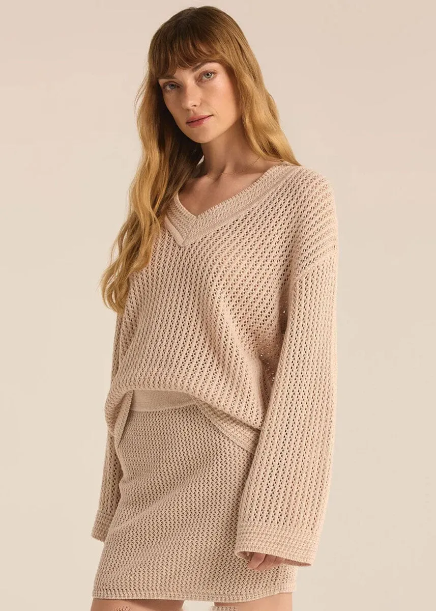 Kiami Crochet Sweater - Natural