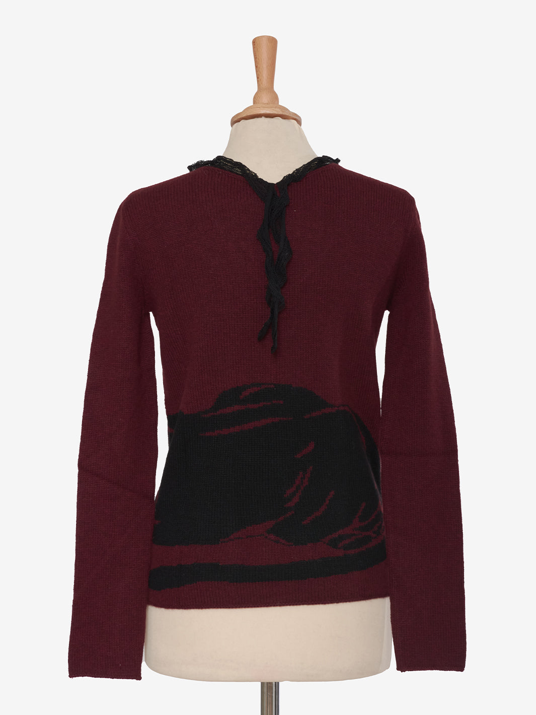 Krizia Burgundy Cashmere Sweater