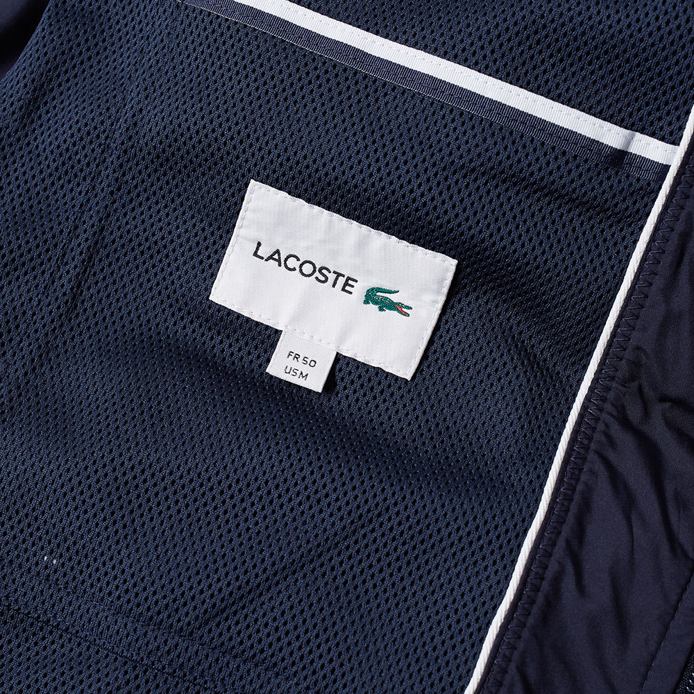 Lacoste Hooded Windbreaker JacketNavy Blue