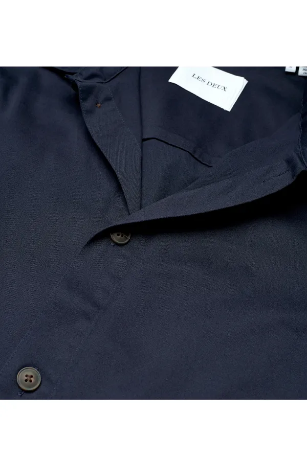 Les Deux Langley Overshirt Navy