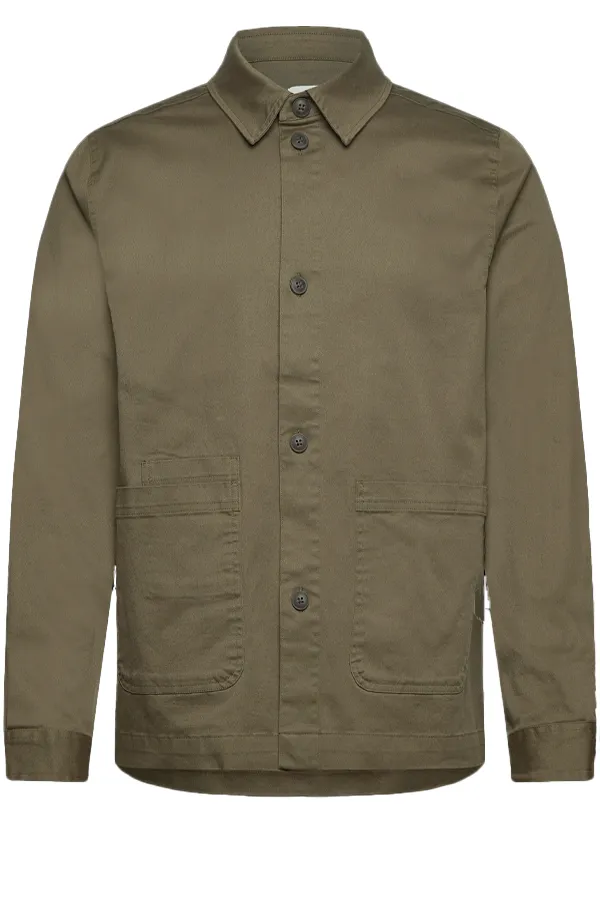 Les Deux Langley Overshirt Olive