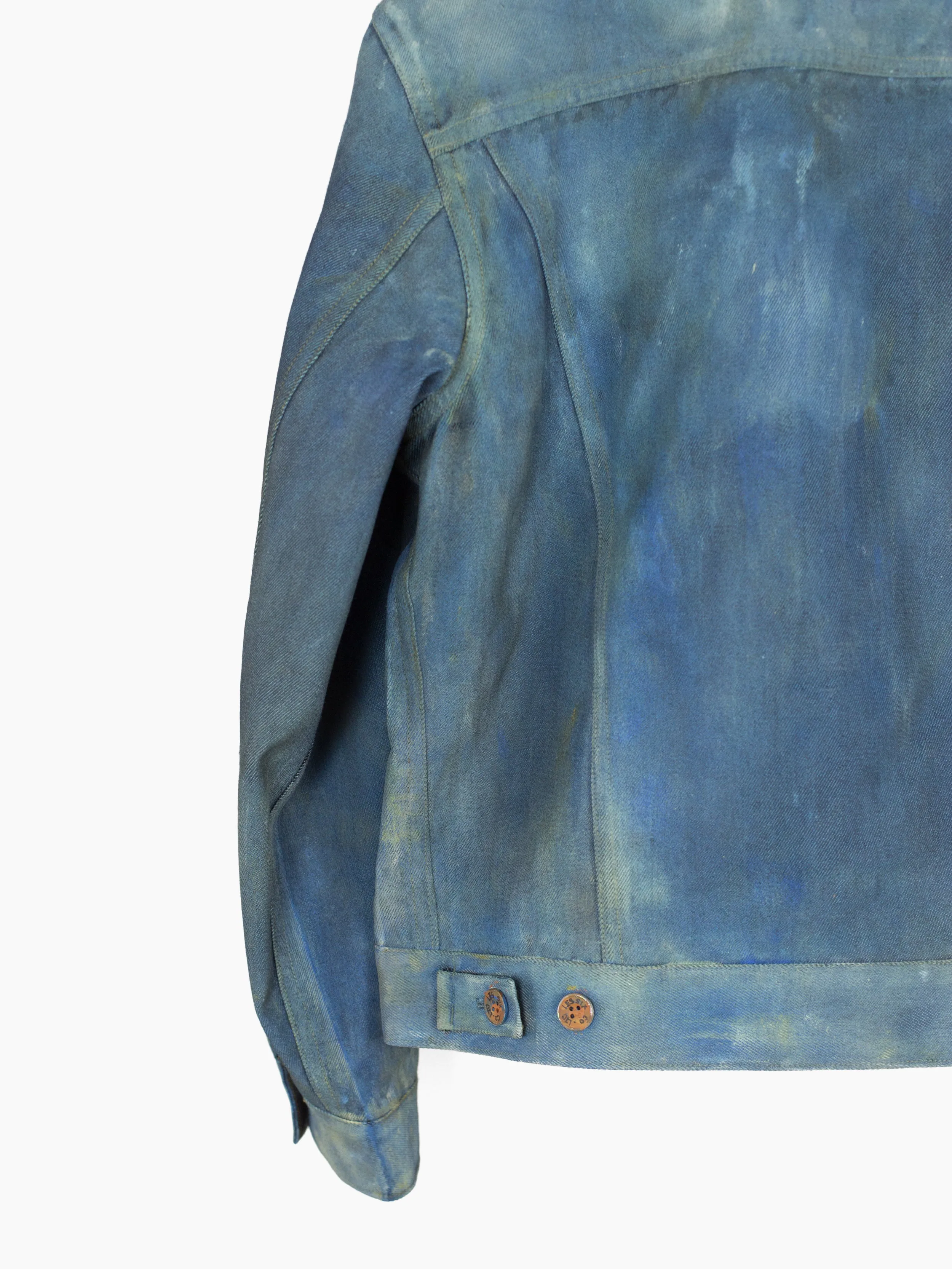 Les Six AW23 Hand Painted Wool Denim Jacket