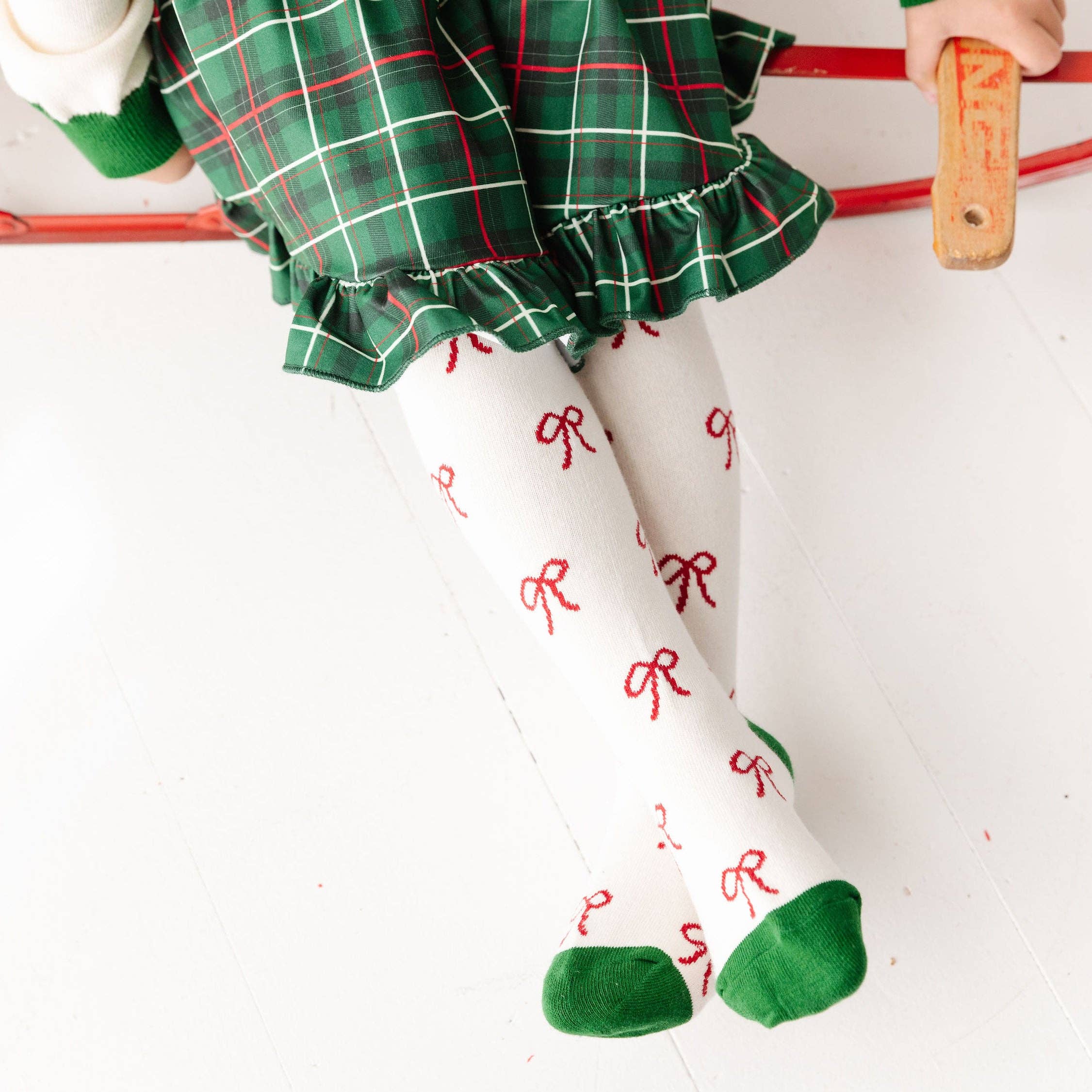 Little Stocking Co. - Bow Knit Tights