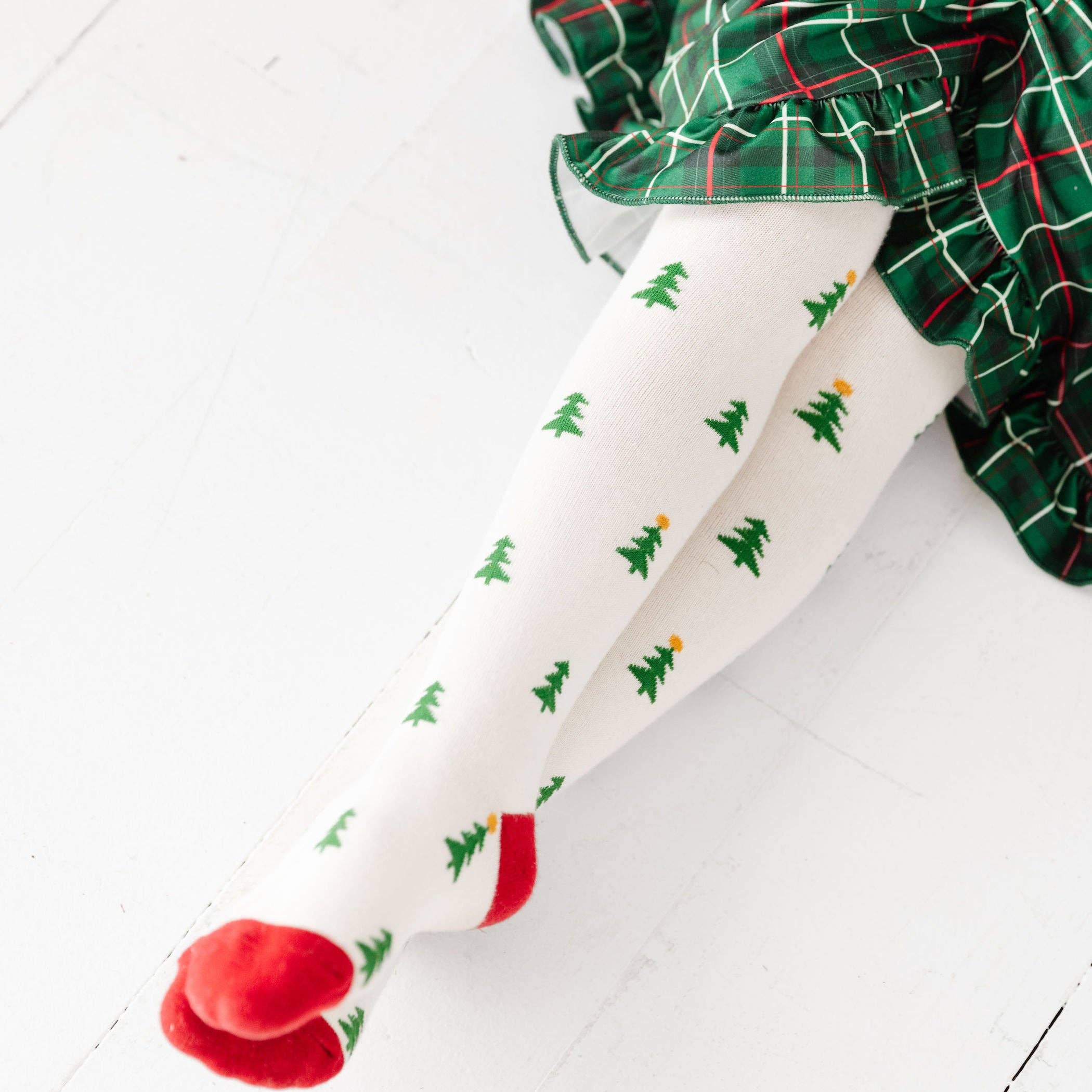 Little Stocking Co.-Christmas Tree Knit Tights