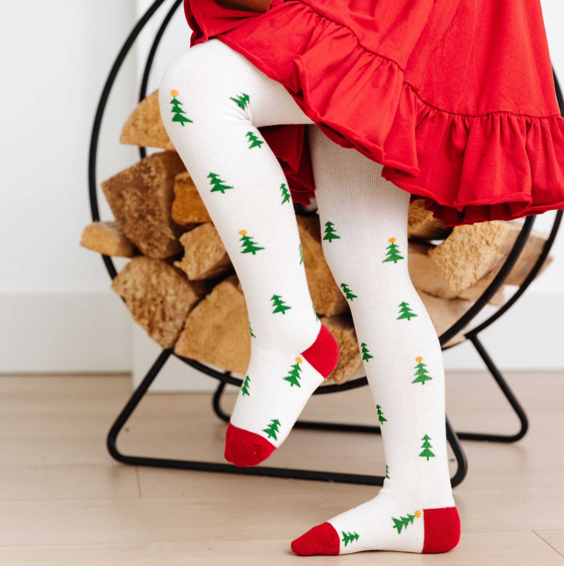 Little Stocking Co.-Christmas Tree Knit Tights