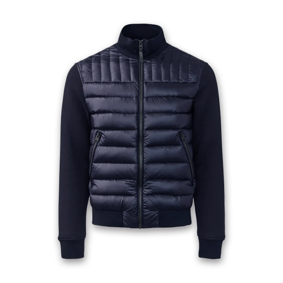 Mackage - Collin-Z Hybrid Bomber Jacket in Navy