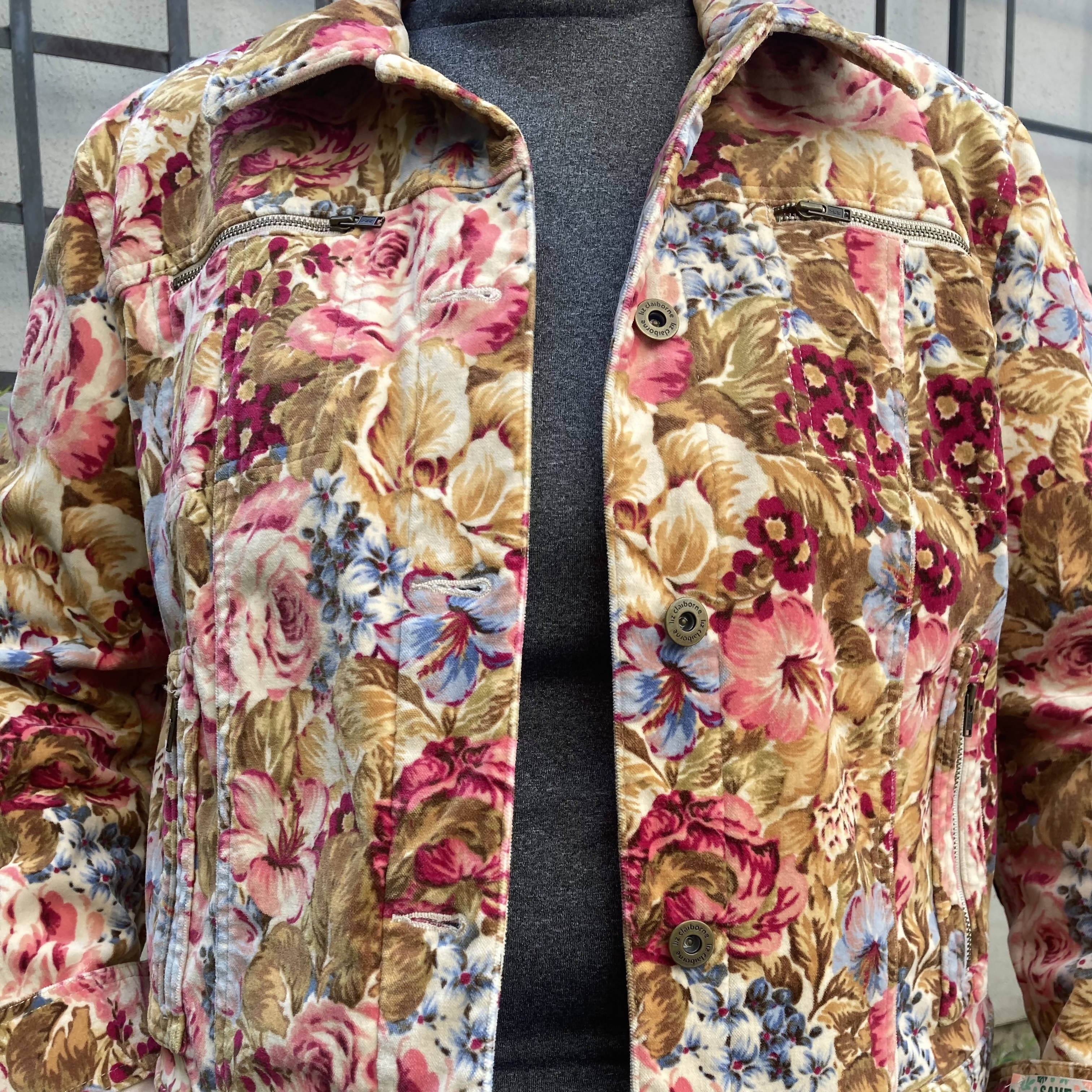 Maggie Devos- Floral Jean Jacket w/Frida