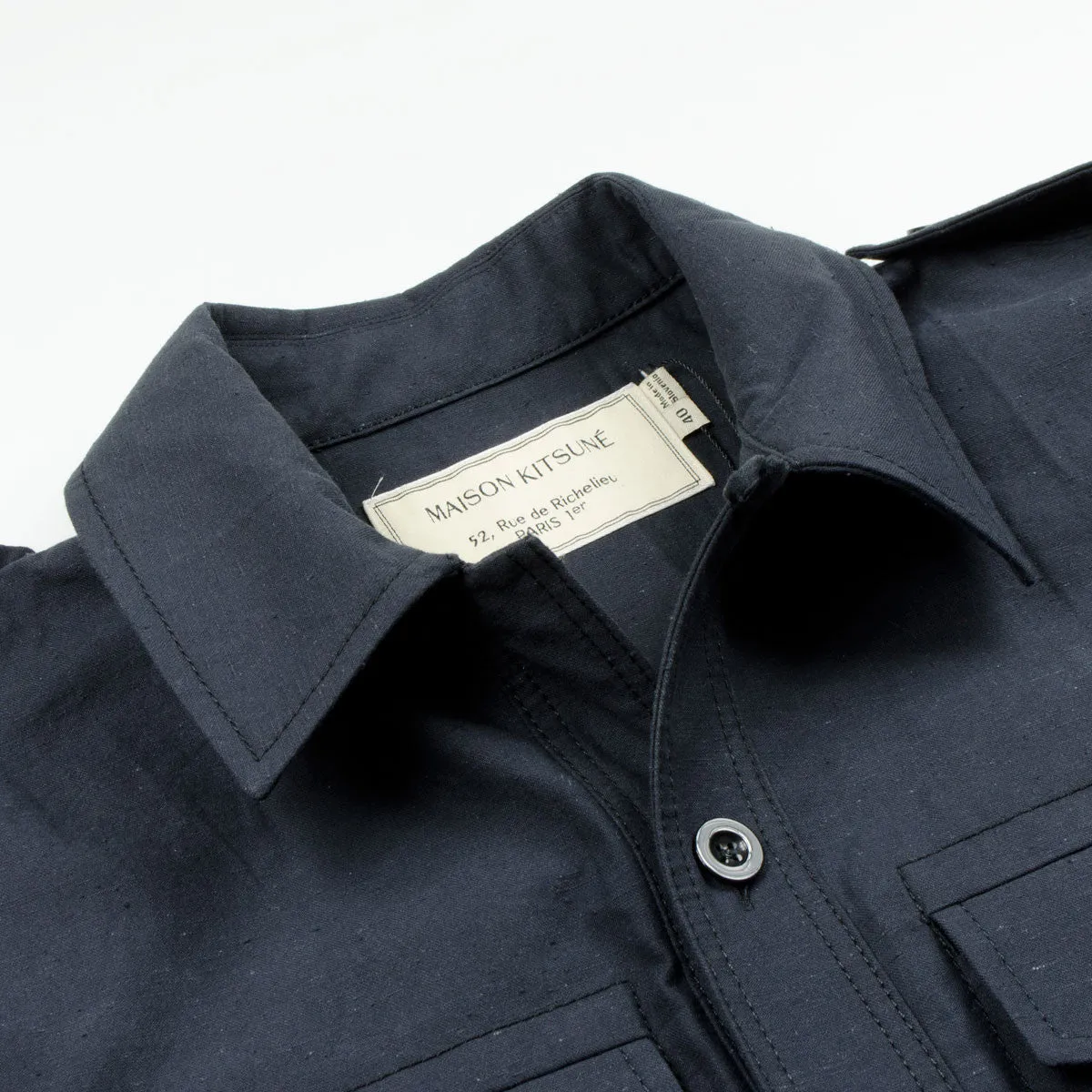 Maison Kitsuné - Plain Overshirt - Black