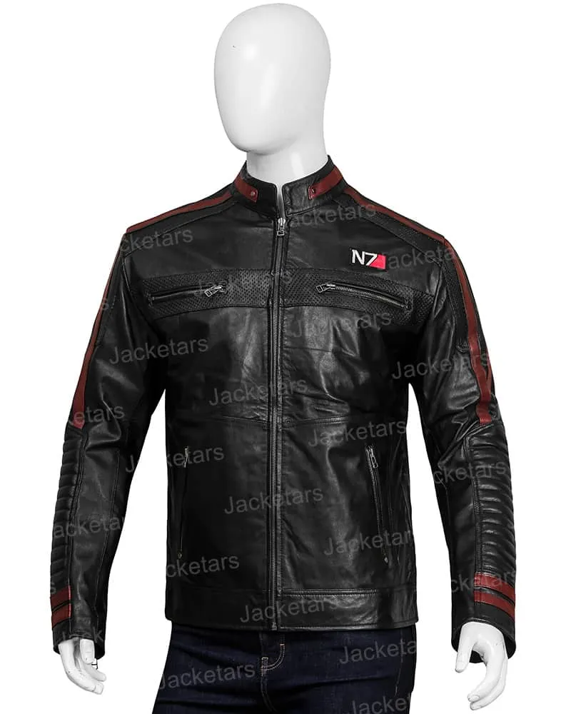 Men N7 Mass Effect 3 Biker Jacket