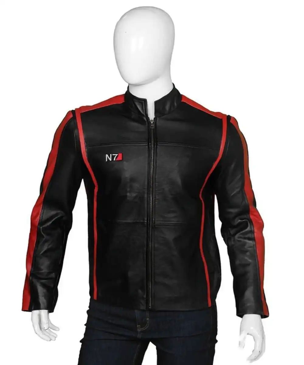 Men N7 Mass Effect 3 Biker Jacket