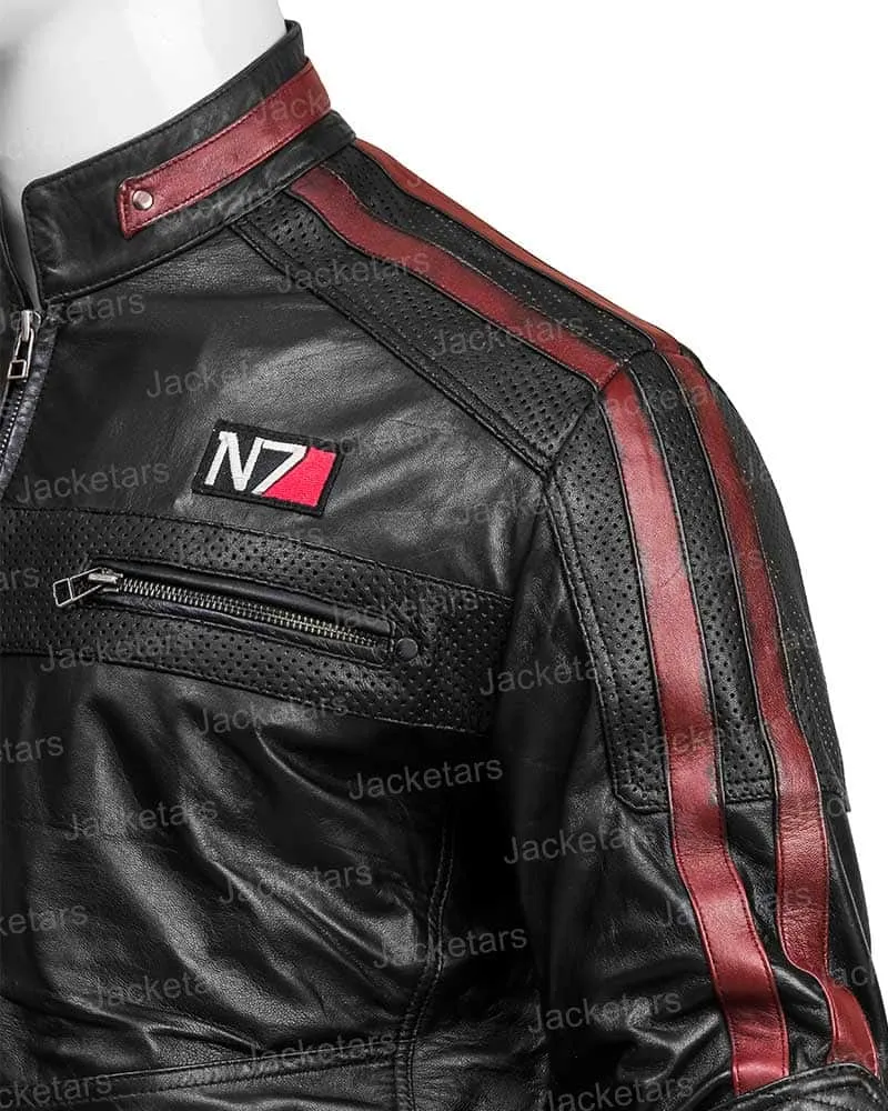 Men N7 Mass Effect 3 Biker Jacket