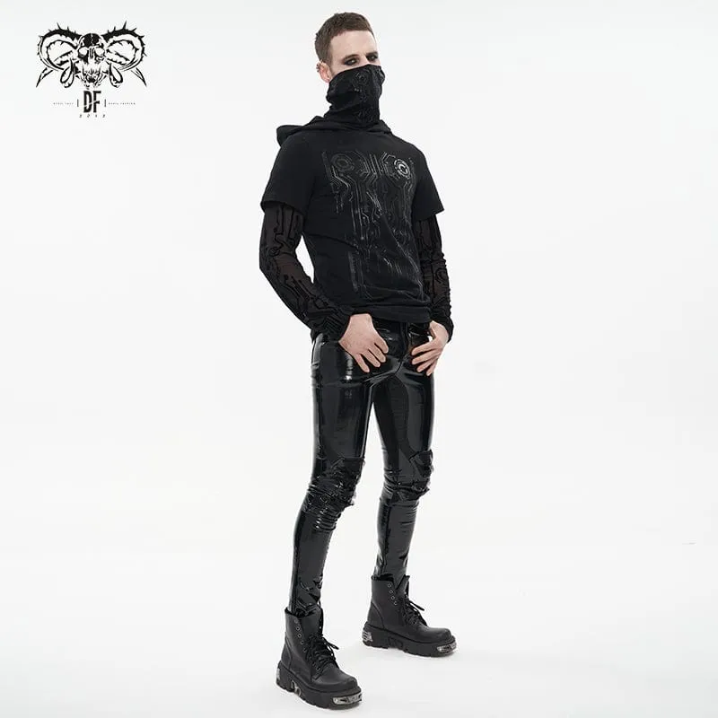 Men's Punk Mechanical Printed Two-piece Hoodies