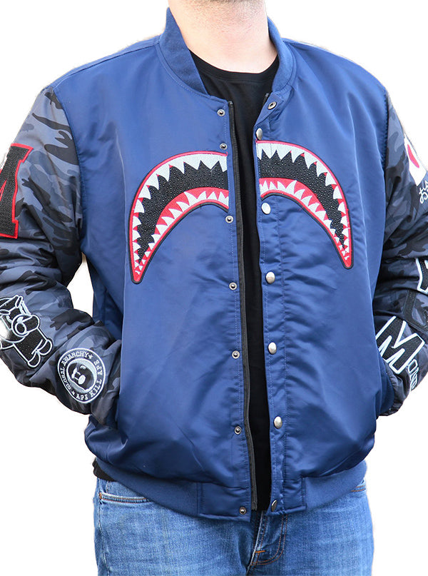 Men's Shark Bite Bomber Jacket