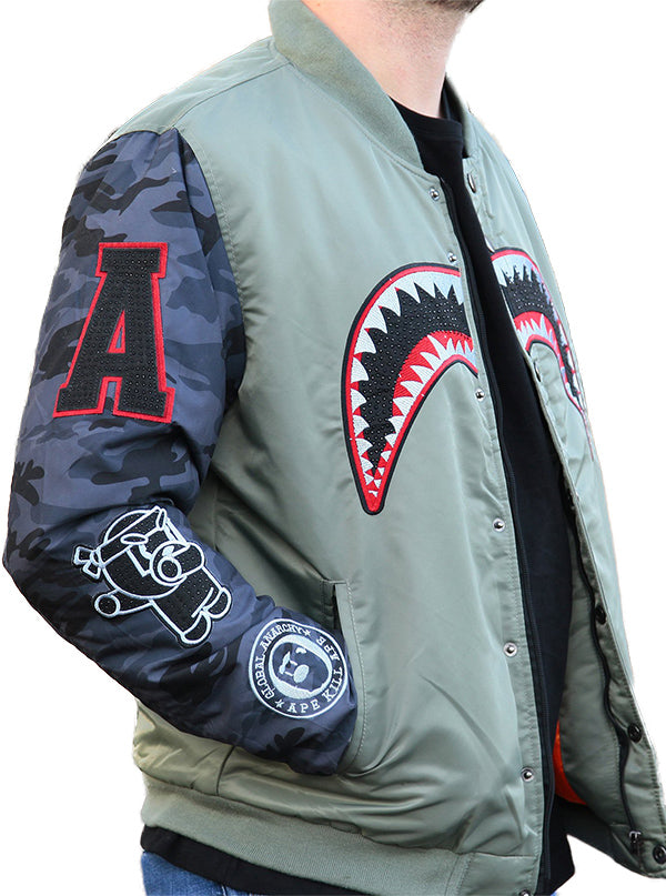 Men's Shark Bite Bomber Jacket