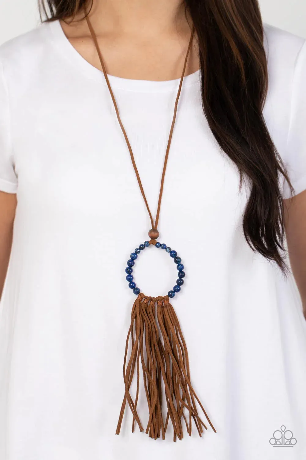 Namaste Mama Blue ~ Paparazzi Necklace