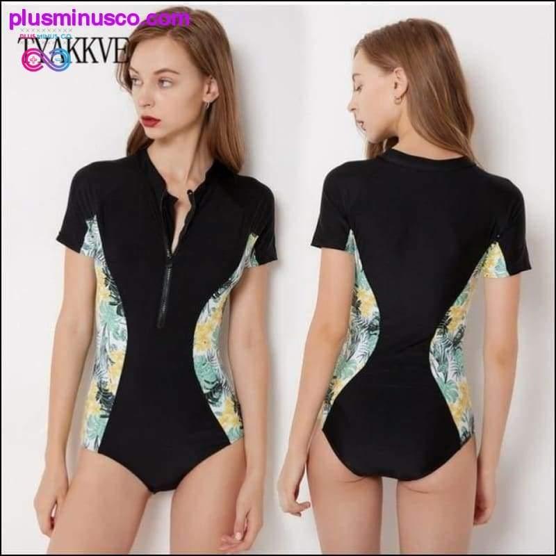 New Rashguard Long Sleeve Swimsuit One Piece Print Surf