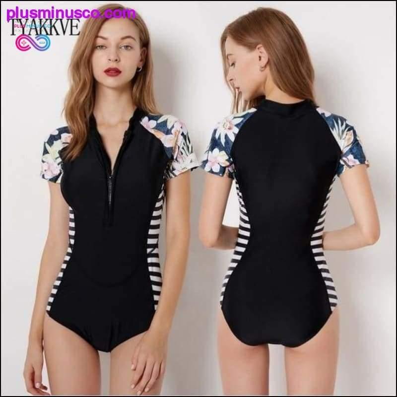 New Rashguard Long Sleeve Swimsuit One Piece Print Surf