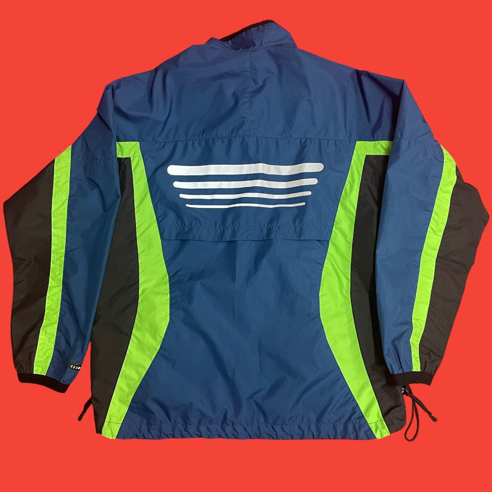 Nike Navy Blue & Green Windbreaker M