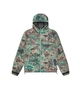 NOTHING CAMO HOODED WINDBREAKER JACKET - GREEN