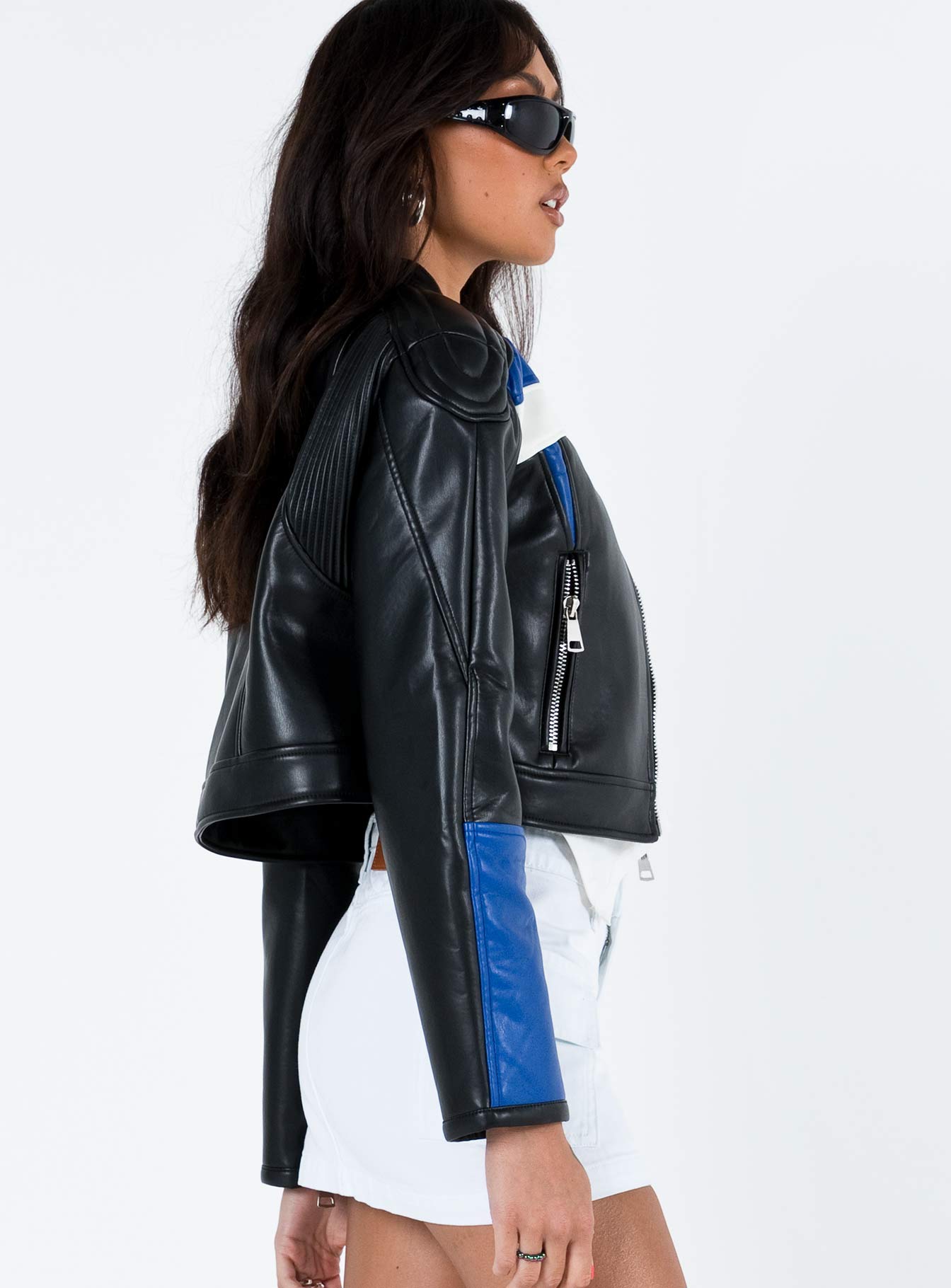 Nueve Biker Jacket Black / Blue