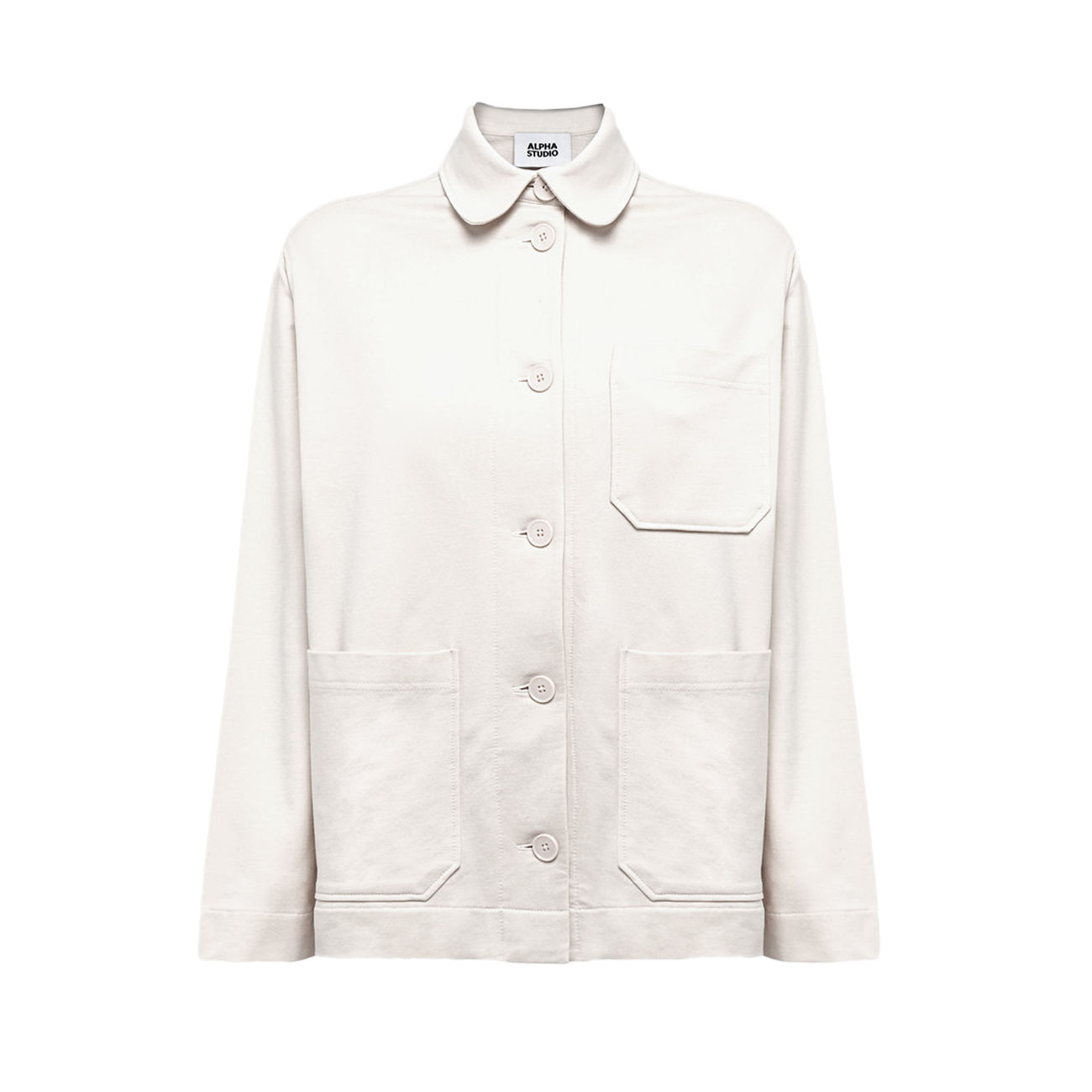 OVERSHIRT IN FELPA Donna Latte