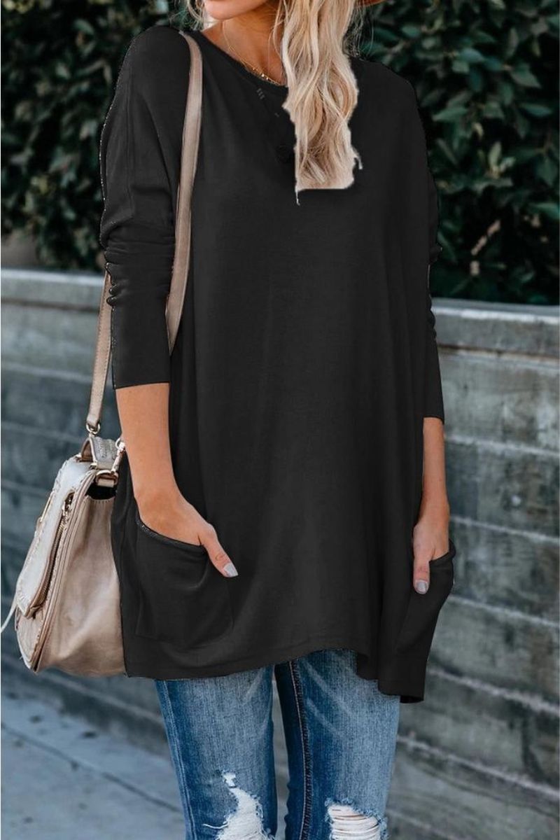 Oversized Front Pocket Sweater