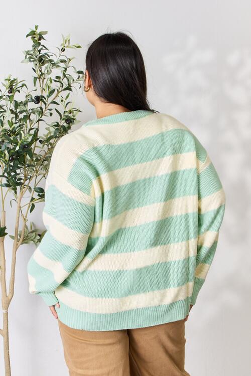 Paige Contrast Striped Sweater