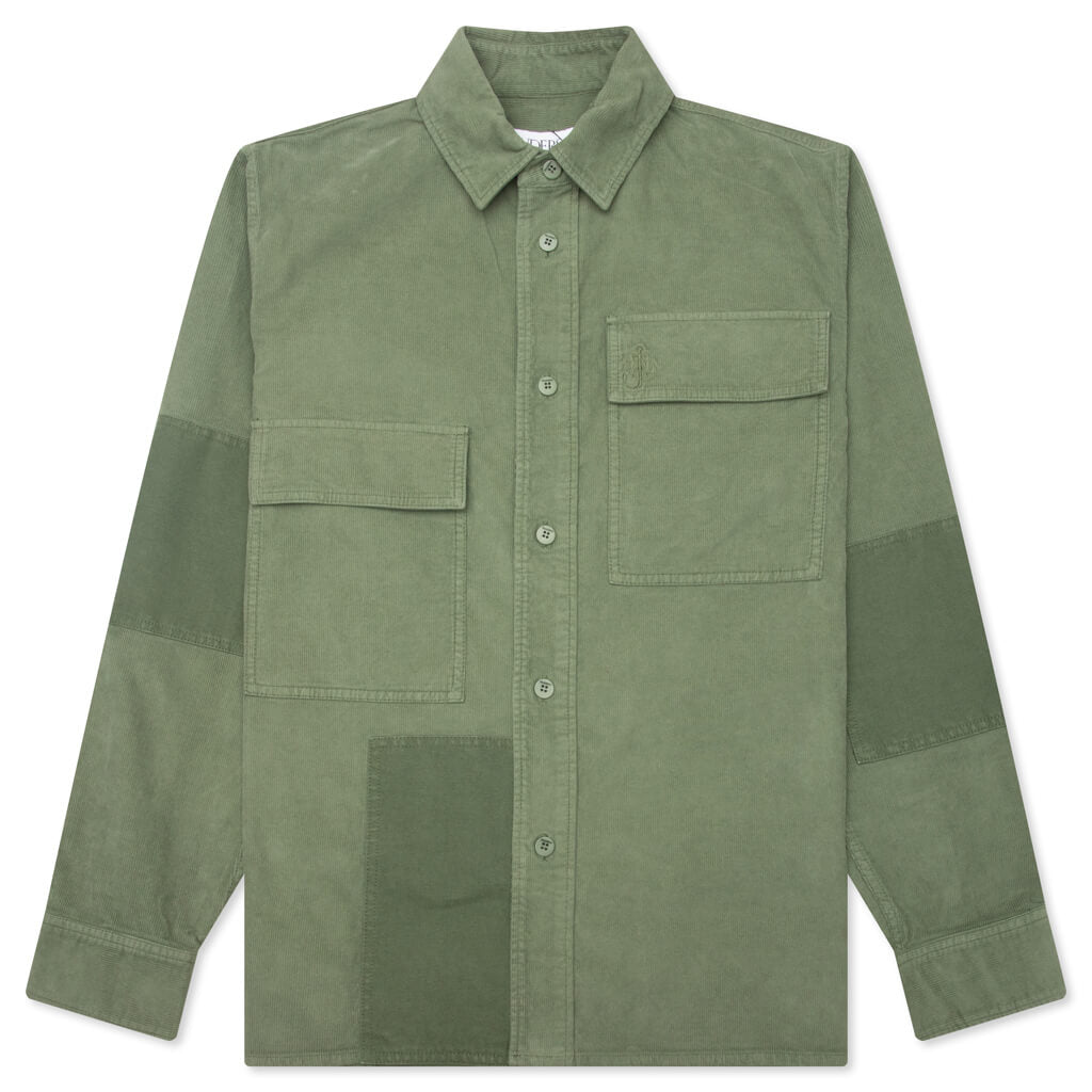 Patchwork Overshirt - Green