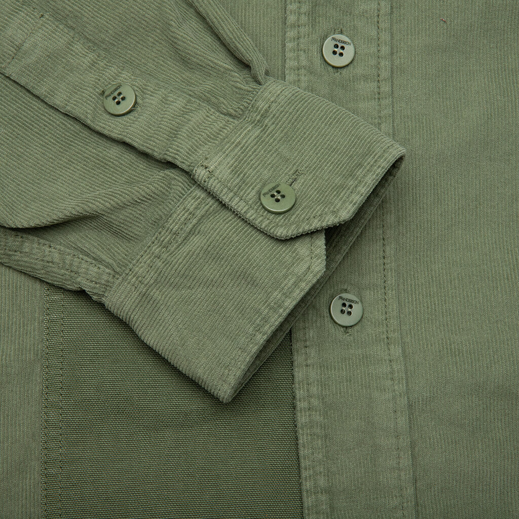 Patchwork Overshirt - Green