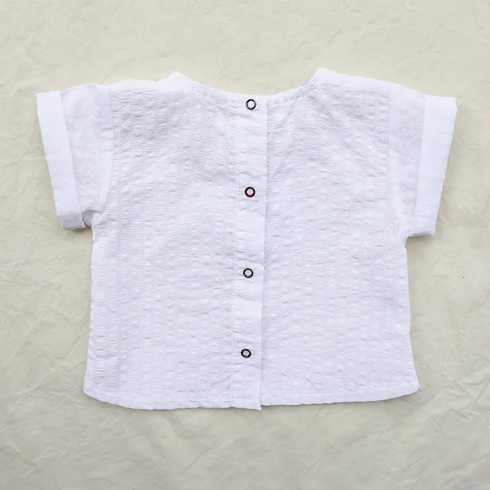 Pequeno Tocon Baby Ocre Top White