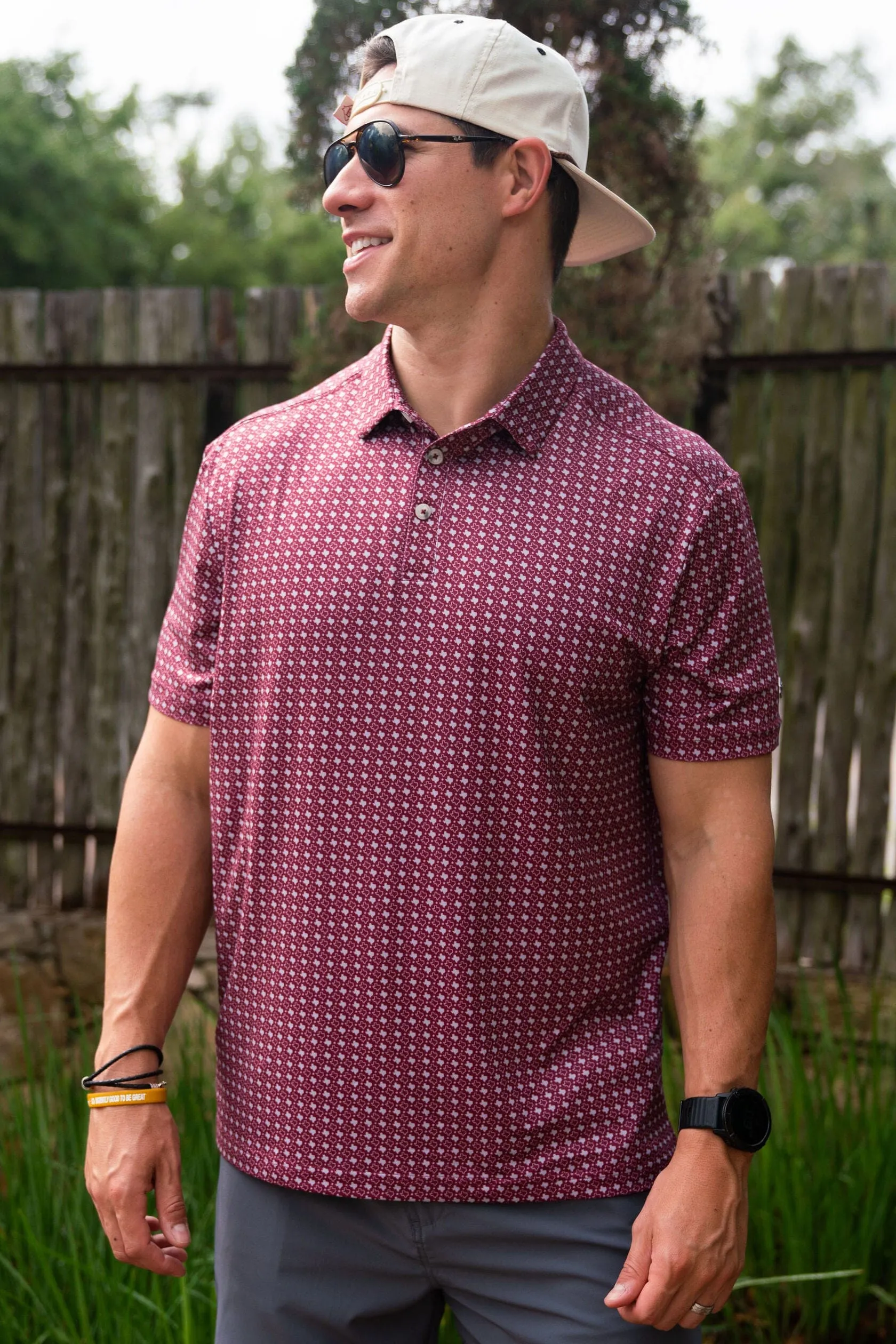 Performance Polo- Texas Maroon