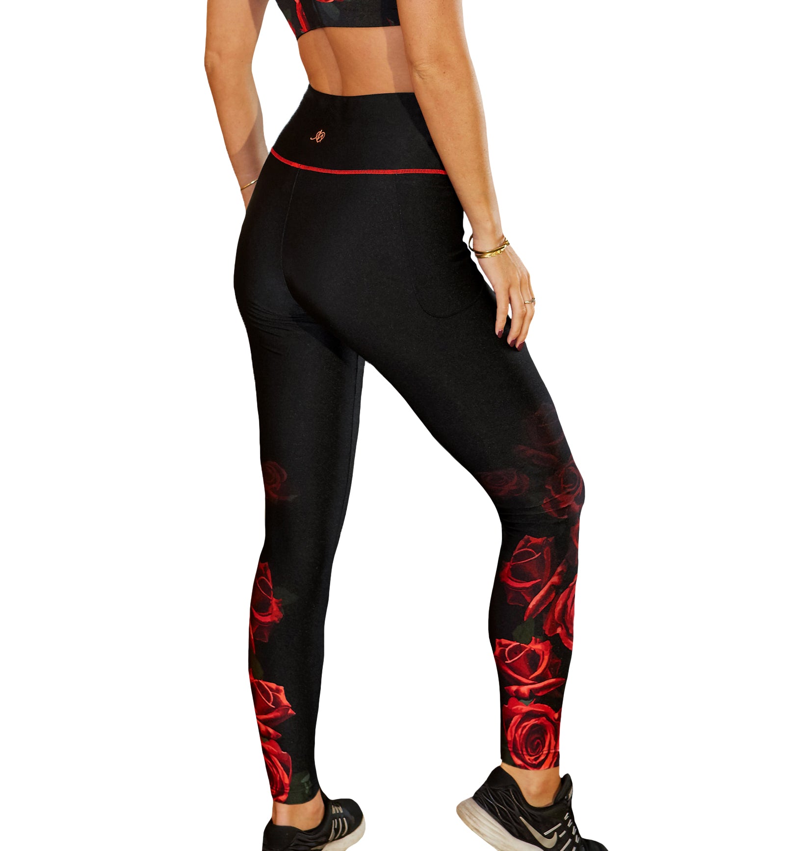 Pour Moi Energy Full Length Sports Legging (97162) - Black/Rose